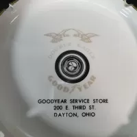 GoodYear Service Store Double Eagle Ceramic Ashtray: Graphics - Click to enlarge