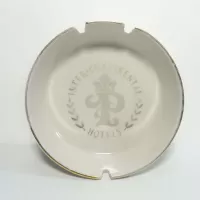 Inter Continental Hotels Paris Ceramic Ashtray: Top - Click to enlarge