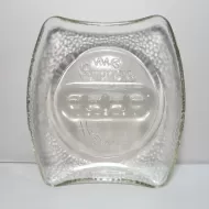 Holiday Inn Vintage Clear Glass Ashtray: Top