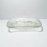 Holiday Inn Vintage Clear Glass Ashtray: Front Side - Click to enlarge