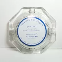 Leo Craig Specialty Advertising Vintage Glass Ashtray: Bottom - Click to enlarge