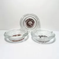 Three MGM Grand Hotel Las Vegas Glass Ashtrays: Main - Click to enlarge
