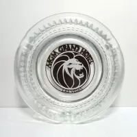 Three MGM Grand Hotel Las Vegas Glass Ashtrays: One - Click to enlarge