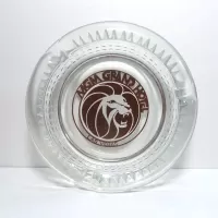 Three MGM Grand Hotel Las Vegas Glass Ashtrays: Two - Click to enlarge