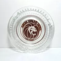 Three MGM Grand Hotel Las Vegas Glass Ashtrays: Three - Click to enlarge