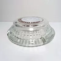 Three MGM Grand Hotel Las Vegas Glass Ashtrays: Bottom Side - Click to enlarge