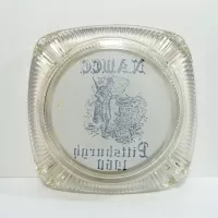 NAWCC Watch Clock Collectors 1960 Clear Glass Ashtray: Bottom - Click to enlarge