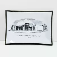 1964 Citizens Bank Elizabethtown Kentucky Glass Ashtray: Top - Click to enlarge