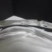Heavy Clear Glass Vintage Starburst Ashtray: Chip - Click to enlarge