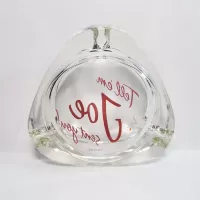 Joe Camel Tell em Joe Sent You Vintage Glass Ashtray: Bottom - Click to enlarge