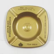 Jack Black Standard Oil Vintage Metal Ashtray: Top