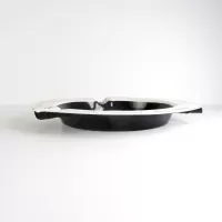 Pleins Service Station Vintage Metal Ashtray: Top Side - Click to enlarge