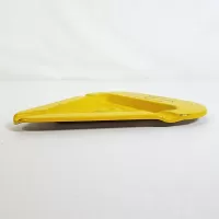 Tomco Seed Corn Triangular Vintage Metal Ashtray: Left - Click to enlarge