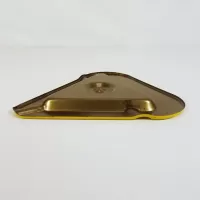 Tomco Seed Corn Triangular Vintage Metal Ashtray: Bottom Side - Click to enlarge