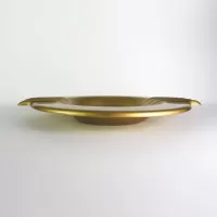 Quality Foods Market Ashtray Salesman Metal Ashtray: Side - Click to enlarge