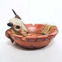 Fire Bowl of the Sun Decorative Ashtray Catchall in Box: Right - Click to enlarge