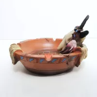 Fire Bowl of the Sun Decorative Ashtray Catchall in Box: Left - Click to enlarge