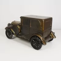 1974 Banthrico 1924 Ford Model T Metal Coin Car Bank: Back Left - Click to enlarge