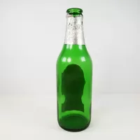 St. Pauli Girl Vintage German Green Glass Beer Bottle: Back - Click to enlarge
