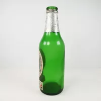 St. Pauli Girl Vintage German Green Glass Beer Bottle: Left - Click to enlarge