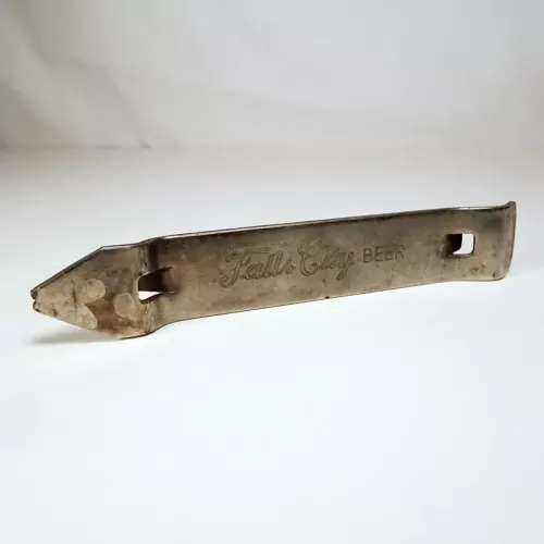 Falls City Beer Vintage Metal Bottle Can Opener: Front