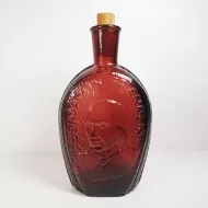 Benjamin Franklin Wheaton Glass House Vintage Bottle: With Cork