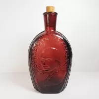 Benjamin Franklin Wheaton Glass House Vintage Bottle: With Cork - Click to enlarge