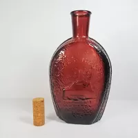Benjamin Franklin Wheaton Glass House Vintage Bottle: Cork Out - Click to enlarge