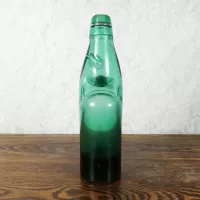 Codd Neck Vintage Glass Self Sealing Soda Bottle No 2: Back - Click to enlarge