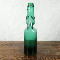 Codd Neck Vintage Glass Self Sealing Soda Bottle No 2: Left - Click to enlarge