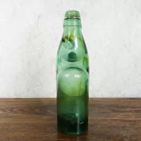Codd Neck Vintage Glass Self Sealing Soda Bottle No 3: Back - Click to enlarge