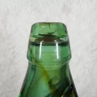 Codd Neck Vintage Glass Self Sealing Soda Bottle No 3: Top - Click to enlarge