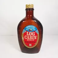 Eagle 1976 Brown Log Cabin Pancake Syrup Bottle: Front