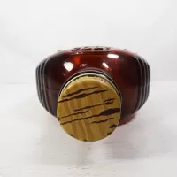 Eagle 1976 Brown Log Cabin Pancake Syrup Bottle: Top - Click to enlarge