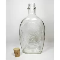 Fall Harvest 1976 Log Cabin Pancake Syrup Bottle: Back Cork Out - Click to enlarge