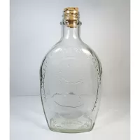 Fall Harvest 1976 Log Cabin Pancake Syrup Bottle: Front - Click to enlarge