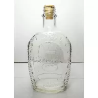 American Eagle 1976 Log Cabin Pancake Syrup Bottle: Front - Click to enlarge