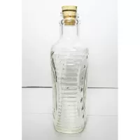 Marching Soldiers playing Instruments 1976 Log Cabin Pancake Syrup Bottle: Left - Click to enlarge