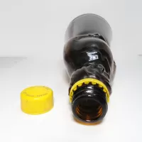Mrs. Butterworth 10H Brown Bottle with Yellow Top: Inside - Click to enlarge