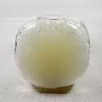 Thiele Dairy Vintage ACL Glass Quart Milk Bottle: Bottom - Click to enlarge