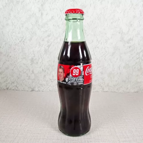 Jeff Burton Nascar No. 99 Coca Cola Classic Bottle: Front