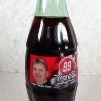 Jeff Burton Nascar No. 99 Coca Cola Classic Bottle: Closeup - Click to enlarge