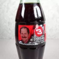 Dale Earnhardt Sr Nascar No. 3 Coca Cola Classic Bottle: Closeup - Click to enlarge