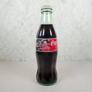 Dale Earnhardt Jr and Sr Nascar Full Coke Classic Bottle: Front