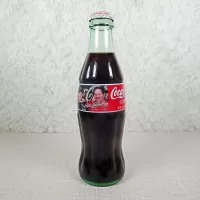 Dale Earnhardt Jr and Sr Nascar Full Coke Classic Bottle: Front - Click to enlarge