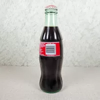 Dale Earnhardt Jr and Sr Nascar Full Coke Classic Bottle: Back - Click to enlarge