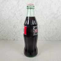 Dale Earnhardt Jr and Sr Nascar Full Coke Classic Bottle: Side - Click to enlarge