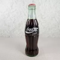 1991 Seasons Greetings 8 oz Full Coke Classic Bottle: Back - Click to enlarge
