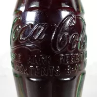 Tempe Arizona vintage 6 oz full hobbleskirt no refill Coke bottle. Red Coca Cola Classic cap: Contents - Click to enlarge