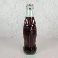 Jacksonville Florida vintage 8 oz full hobbleskirt no refill Coke bottle. Red Coca Cola Classic cap: Back - Click to enlarge